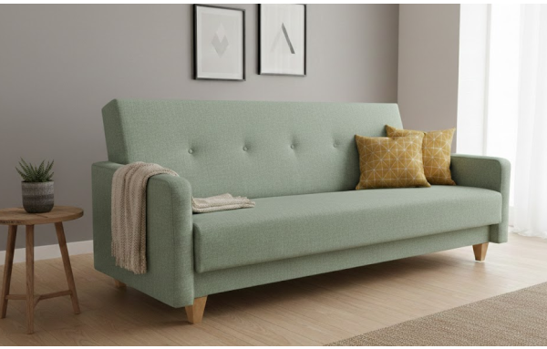 Wersalka Adam inari 34 na sprężynach z funkcją spania i pojemnikiem